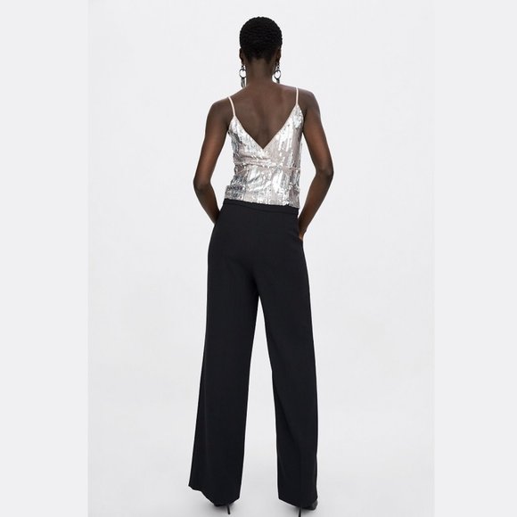 SOLD - ZARA Sequined Crop Top - Picture 5 of 7